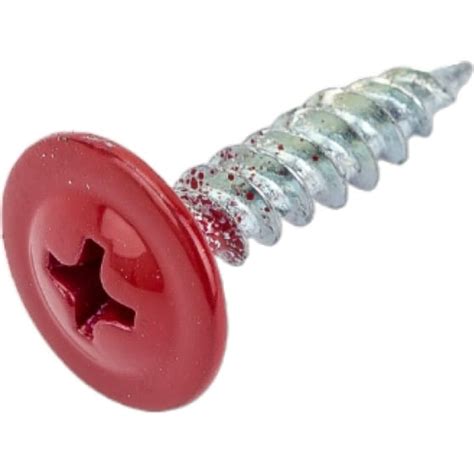 Прессшайба крепежная техника красный рубин, 4.2х16 мм, RAL 3003 острая ...