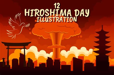 12 Hiroshima Day Illustration Graphic By Denayunecf · Creative Fabrica