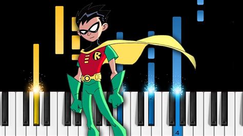 Teen Titans Theme Song Piano Tutorial Youtube