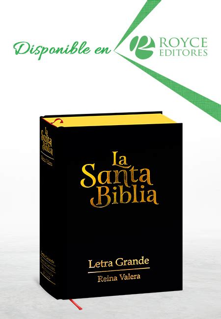 La Santa Biblia Reina Valera Letra Grande Más Libros Tu Tienda Online