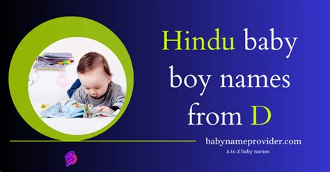 Attractive 2025 ᐅ D letter names for boy Hindu latest | New Born Baby - A to Z baby names