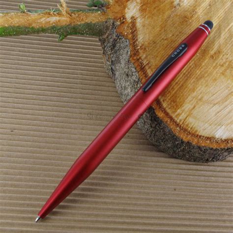 Stylo Bille Et Stylet Cross Tech Rouge M Tallique Sur Stylosenligne