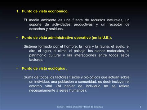 El Medio Ambiente Y La Teor A De Sistemas Ppt