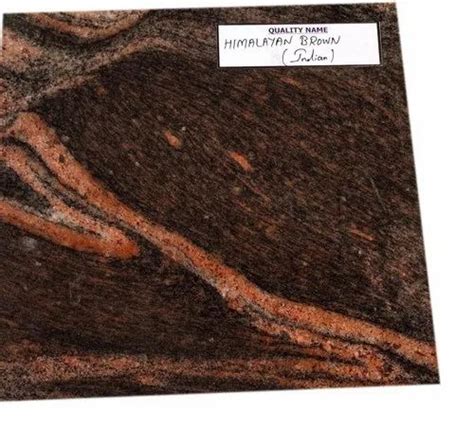 Polished Slab Himalayan Brown Granite Flooring Thickness Mm At