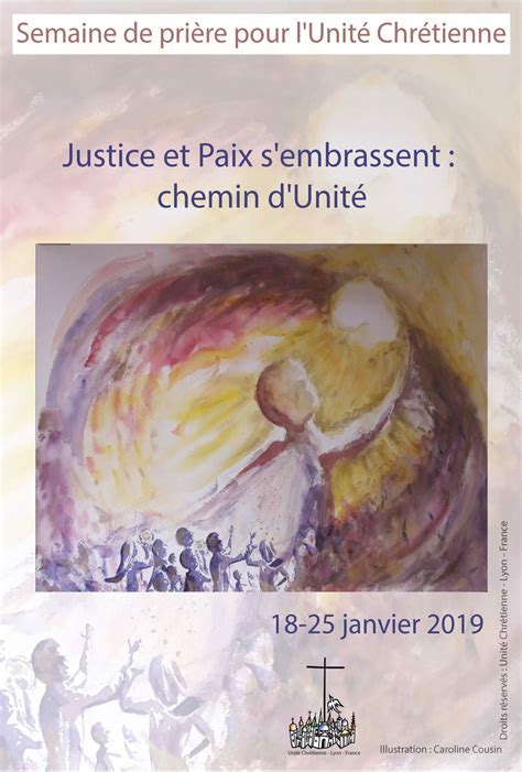 Justice et paix sembrassent chemin dunité Saint Saturnin