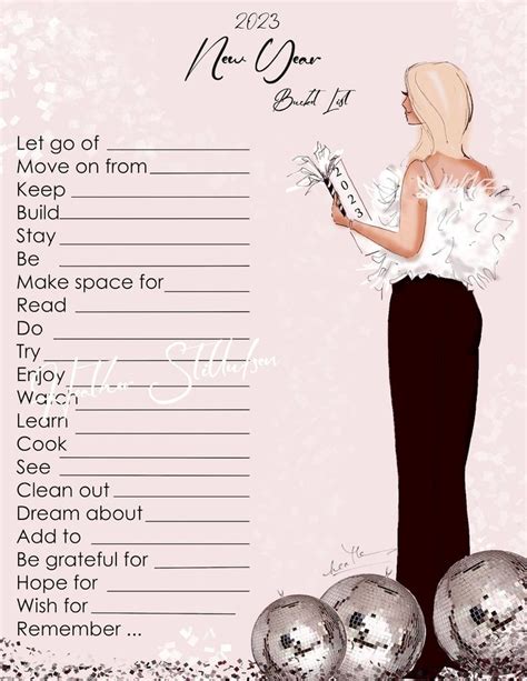 New Years 2024 Bucket List Printable Heather Stillufsen New Years