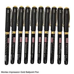 Montex Impression Gold Ballpoint Pen Color Black