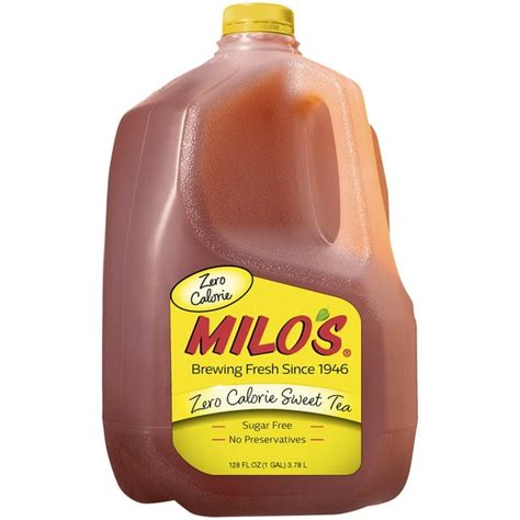 Milo's, Zero Calorie Famous Sweet Tea, 1 Gallon - Walmart.com - Walmart.com