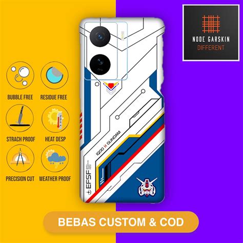 Jual Garskin Skin Protector Iqoo Z X Fullbody Atau Backonly Gndm Series