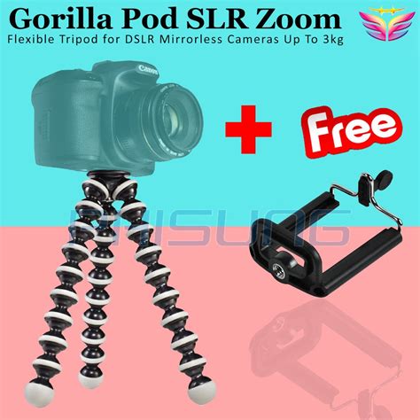 Gorilla Pod Large Octopus Flexible Tripod Stand Gorilla Pod Plus With