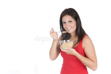 Beautiful Girl Blonde Eat Her Stock Photos Free Royalty Free Stock Photos From Dreamstime