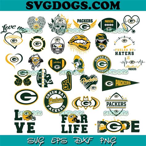 Green Bay Packers Bundle SVG PNG, Packers Logo SVG