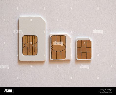 Mini Micro And Nano Sim Stock Photo Alamy