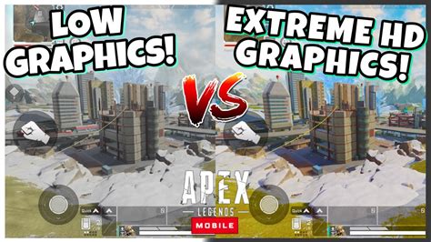 LOW Vs MAX GRAPHICS APEX LEGENDS MOBILE YouTube