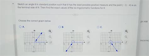 Solved Sketch an angle θ in standard position such that θ Chegg