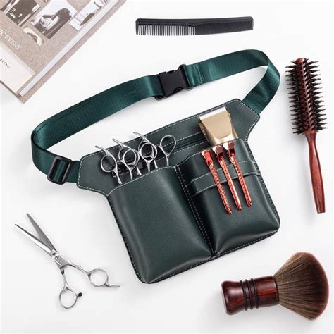 Noverlife Hairdresser Scissor Bag Barber PU Leather Waist Pouch