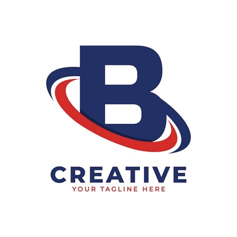 Premium Vector | Corporation Letter B Logo With Creative Circle Swoosh ...