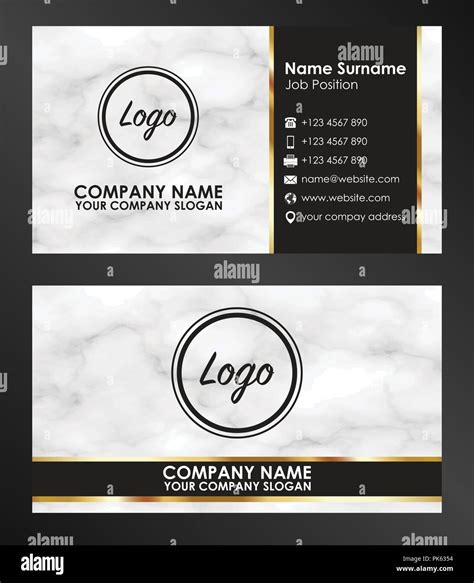 sample business name card template vector Stock Vector Image & Art - Alamy