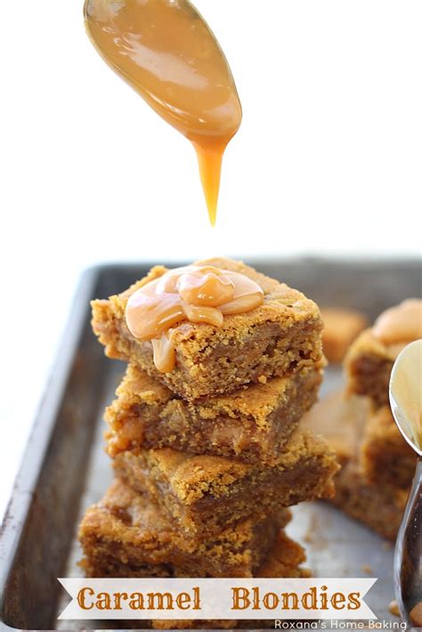 Salted Caramel Blondies Recipe