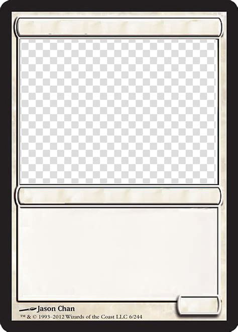 Mtg Blank White Card Transparent Background Png Clipart for Blank Magic Card Template | Magic ...