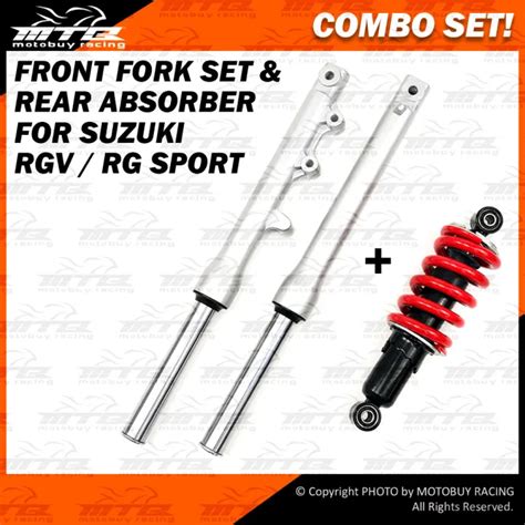 Combo Set Front Fork Set Rear Absorber For Suzuki Rgv Rg Sport