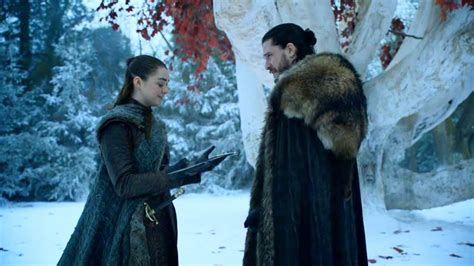 Jon Snow Meets Arya Stark Game Of Thrones 8x01 Hd Scene Youtube