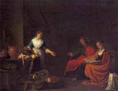 Hendrick Maertensz Sorgh Christus Bei Maria Und Martha Painting