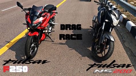 Pulsar F Vs Pulsar Ns Bs Long Drag Race Youtube