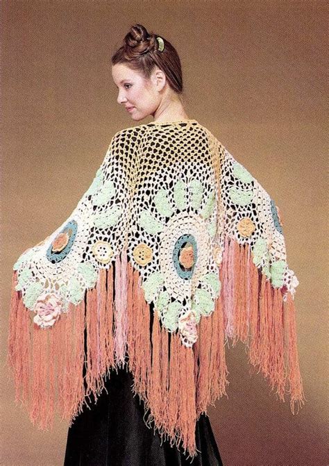 Pdf Crochet Pattern Vintage 70s Piano Shawl Pdf By Kinsiewoolshop 3 20 Crochet Patterns