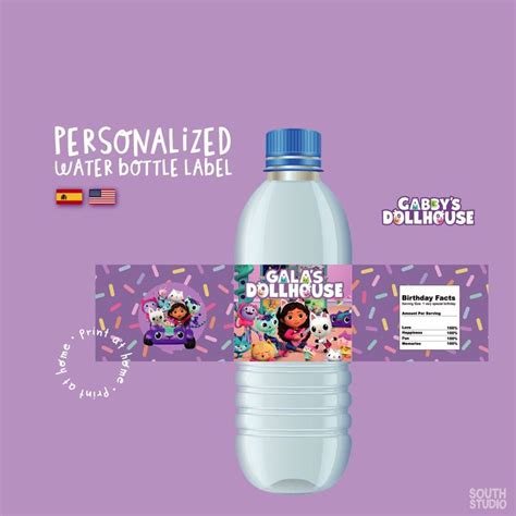 Gabby Doll Water Label Gabby Bottle Label Dollhouse Printable Gadopr