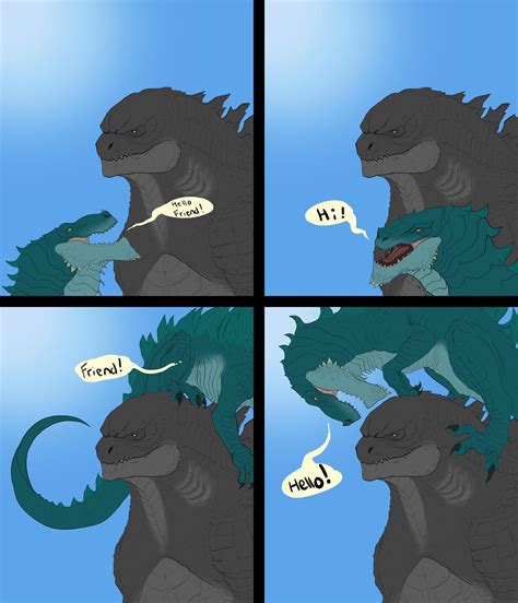 Godzilla And Zilla Friendship In A Nutshell R Godzillamemes