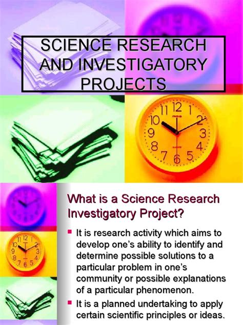 Guidelines To Investigatory Project Scientific Method Experiment