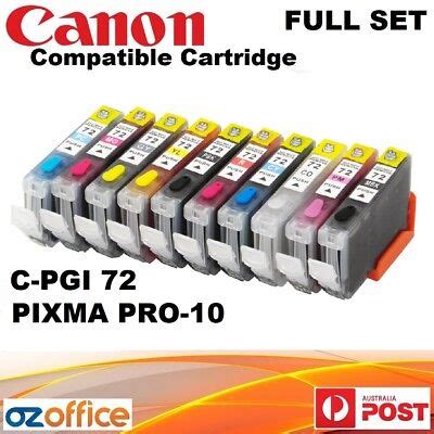 Full Set X Canon Pgi Compatible Ink Cartridge Ink Canon Pixma