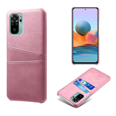 Köp Xiaomi Redmi Note 10S KSQ Skal Med Kortfack Roséguld