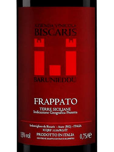 Biscaris Barunieddu Frappato Vivino Brasil