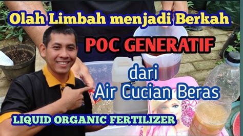 Membuat Pupuk Organik Cair Poc Dari Air Cucian Beras Fase Generatif