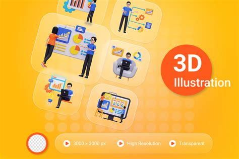 Premium Data Information 3d Illustration Pack From Business 3d Illustrations