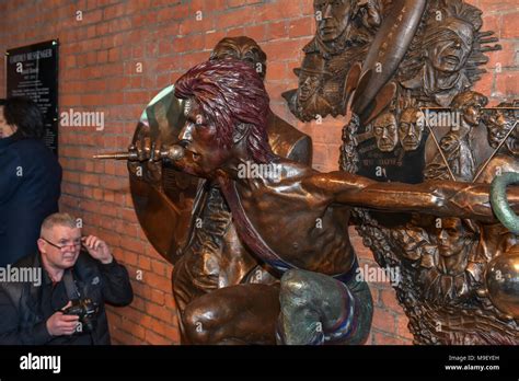 David Bowie Statue In Aylesbury England Hi Res Stock Photography And