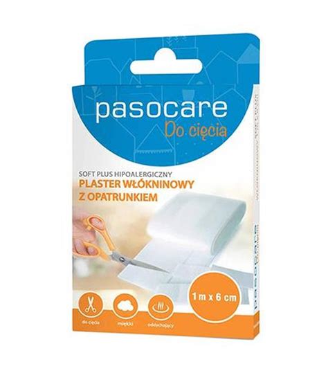 Pasocare Soft Plus Hipoalergiczny Plaster Włókninowy Z Opatrunkiem 1 M X 6 Cm 1 Szt Na Drobne