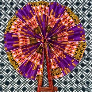 Other African Print Ankara Hand Fan Made In Ghana Poshmark