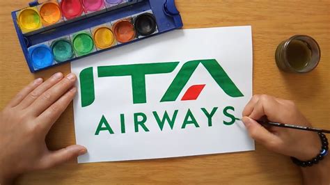 Come Disegnare Il Logo Di Ita Airways How To Draw The Ita Airways