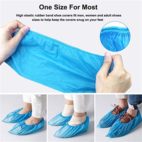 Shoe Covers Disposable 100 Pack（50 Pairs） Disposable Shoe And Boot Covers Waterproof Slip