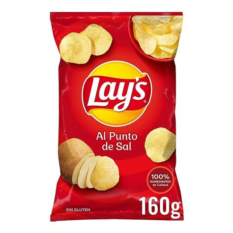 Comprar Patatas Fritas Lay S Al Punto De Sal Bolsa 160 G