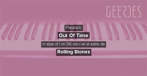 Playback: 'Out Of Time' in style of 'Rolling Stones' in [online shop ...