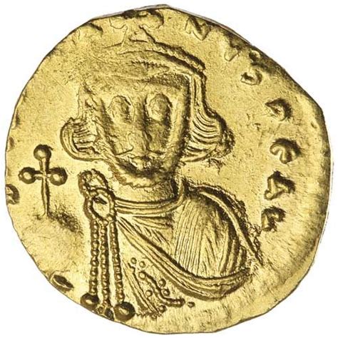 Justinian Ii First Reign Gold Solidus G Struck At