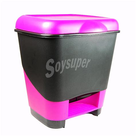 Bosque Verde Cubo Basura Duo Ecologico Negro Fucsia U