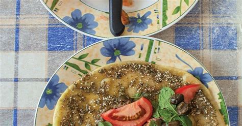 Manoushé bil Zaatar Flatbread with Zaatar Recipe Lebanese