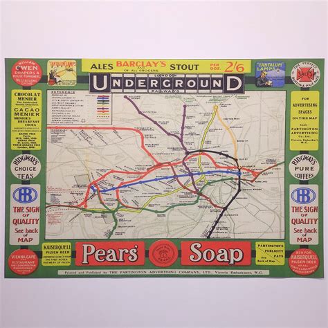 The London Underground - Vintage Map Reproduction – Big Wheel Press