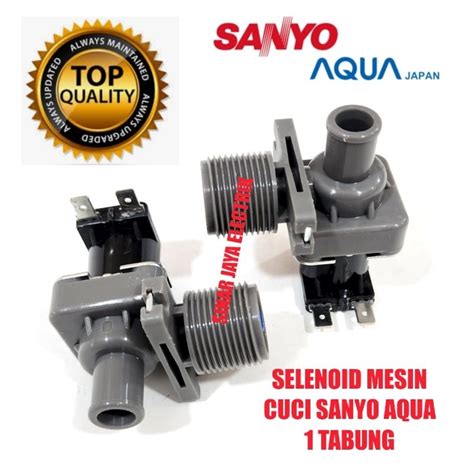 Jual WATER INLET SELENOID MESIN CUCI SANYO AQUA 1 TABUNG TOP LOADING