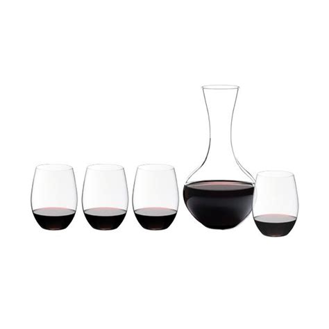 Inactive Riedel The O Wine Cabernet Tumblers And Syrah Decanter Set